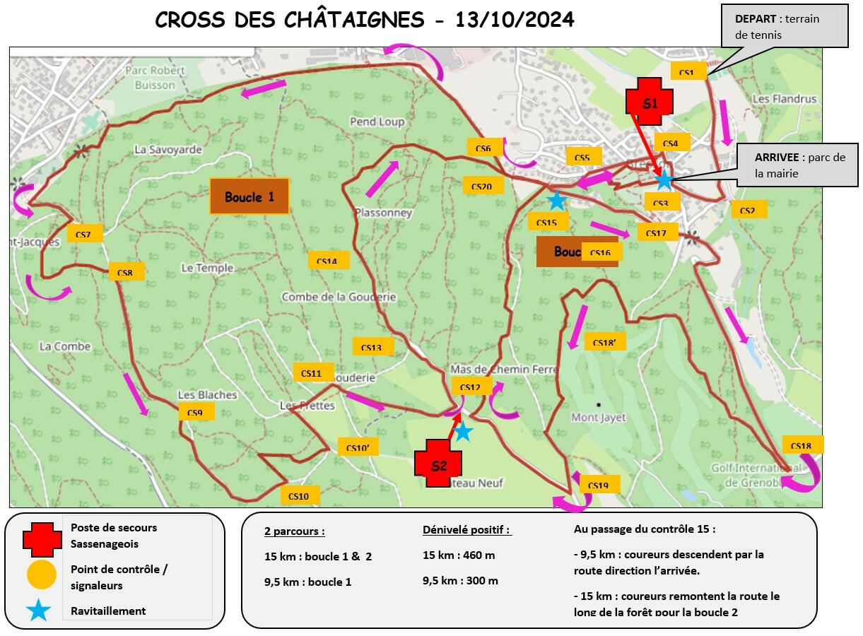 Cross des châtaignes 2024 Programme